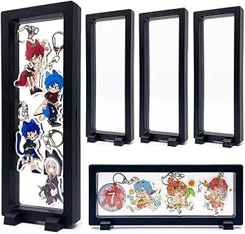 Amazon | OUXEE ラバーストラップ アクリルキーホルダー 収納